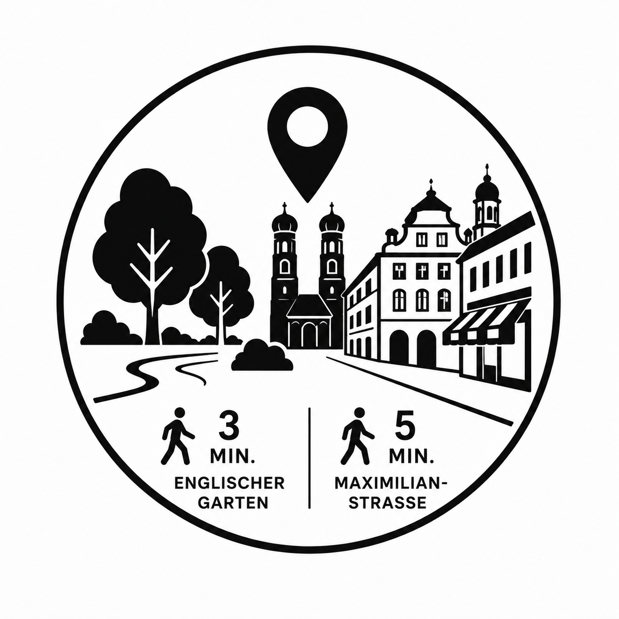 zentrale Lage des domus Hotel München Lehel